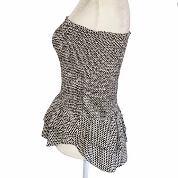 Madewell Peplum Tube Top 100% Silk - Picture 1 of 7